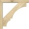 Ekena Millwork Balboa Block Rough Sawn Bracket w/ Offset Brace, Douglas Fir, 4"W x 24"D x 24"H BKT0402X24X24BOA05RDF - alternate 2
